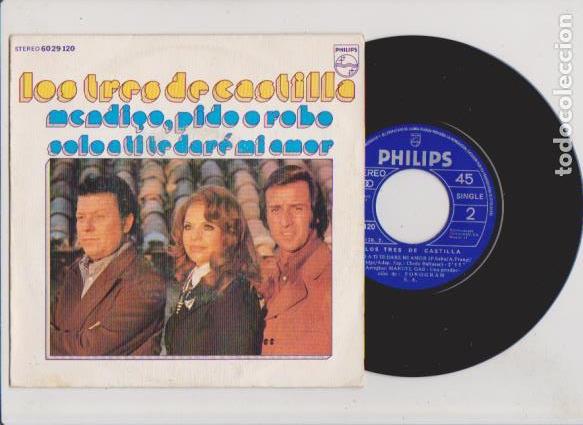 Discos de vinilo: LOS TRES DE CASTILLA - PHILIPS 6029 120 - Foto 1