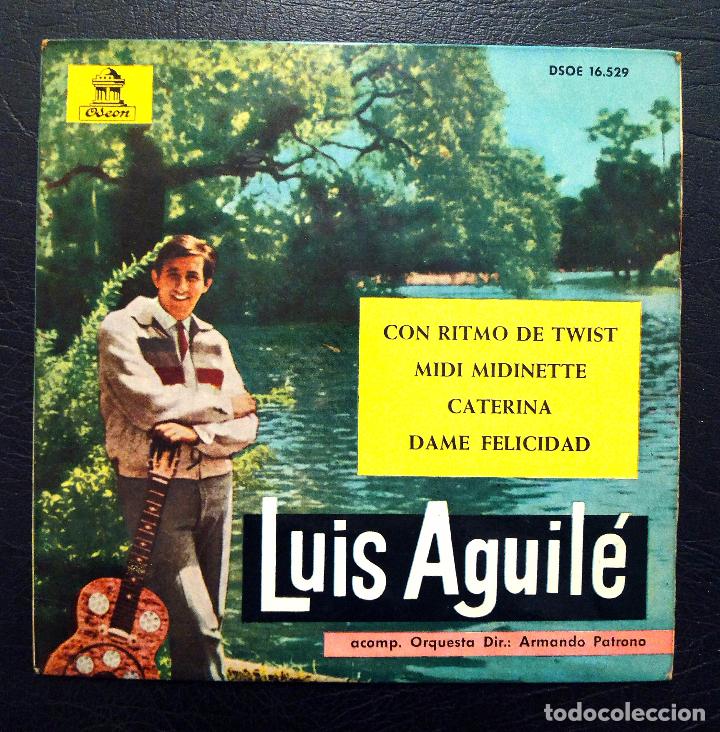 Discos de vinilo: EP LUIS AGUIL&Eacute; - CON RITMO DE TWIST + 3 - ODEON 1963. - Foto 1