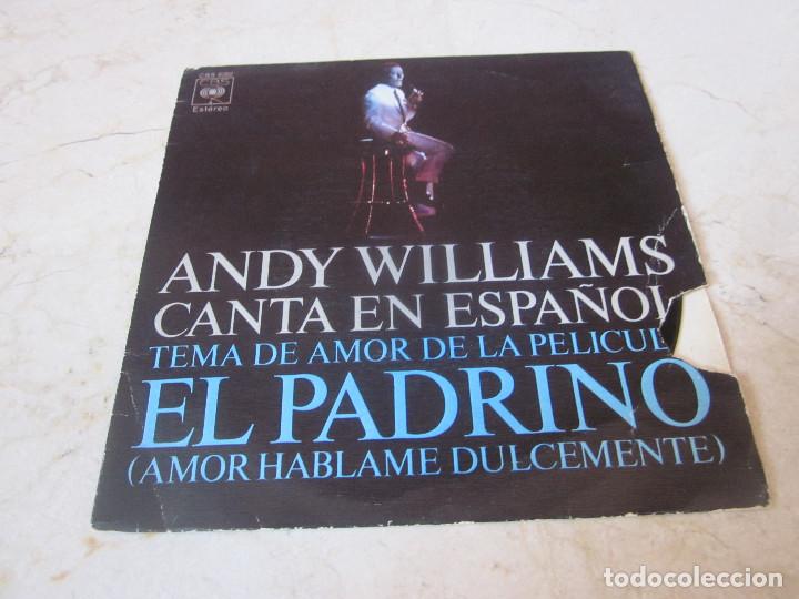Discos de vinilo: ANDY WILLIAMS - EL PADRINO - CBS 1972 - Foto 1