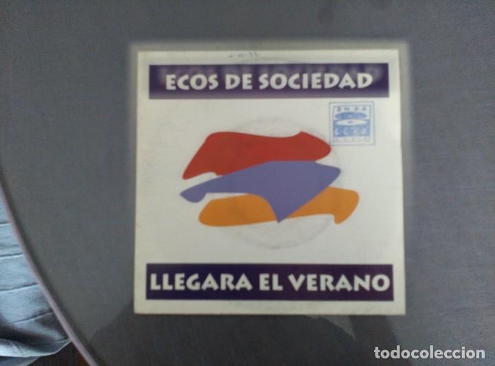 Discos de vinilo: ECOS DE SOCIEDAD LOTE 2 SINGLES - Foto 2