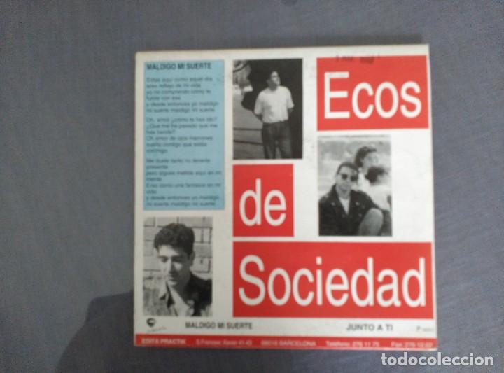 Discos de vinilo: ECOS DE SOCIEDAD LOTE 2 SINGLES - Foto 3