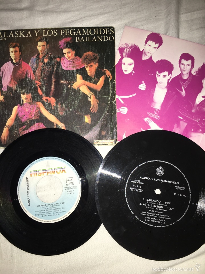 Disques de vinyle: ALASKA Y LOS PEGAMOIDES-BAILANDO-1982-FLEXI PROMO Y EDICION NORMAL