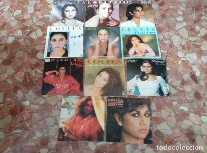 Discos de vinilo: LOLITA LOTE 11 SINGLES - Foto 1