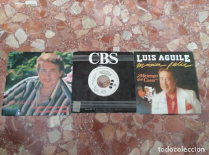 Discos de vinilo: LUIS AGUILE LOTE 3 SINGLES - Foto 1