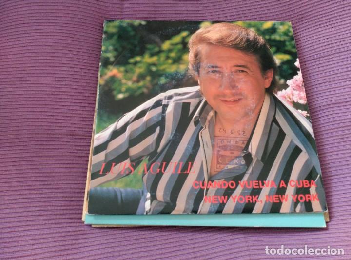 Discos de vinilo: LUIS AGUILE LOTE 3 SINGLES - Foto 4