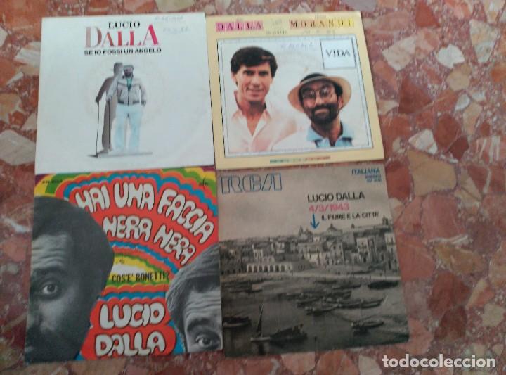 Discos de vinilo: LUCIO DALLA LOTE 4 SINGLES - Foto 1