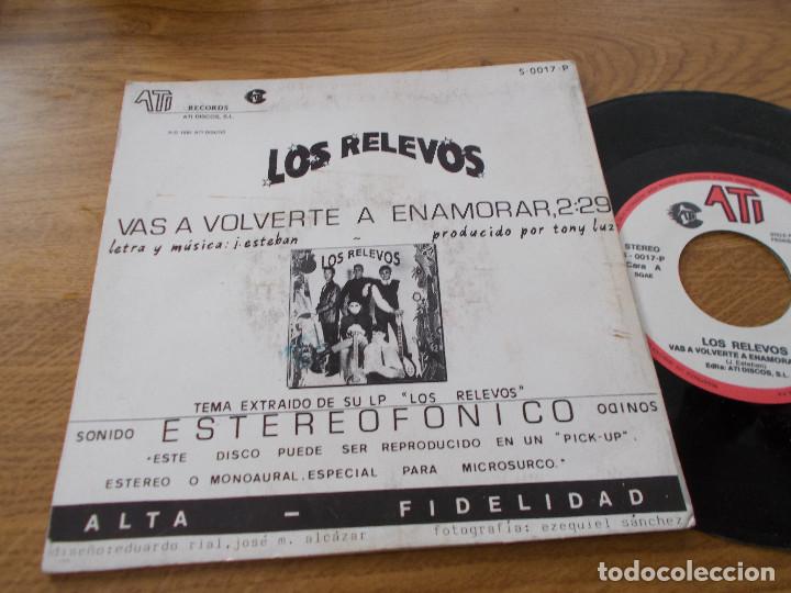 Discos de vinilo: LOS RELEVOS, VAS A VOLVERTE A ENAMORAR. - Foto 2
