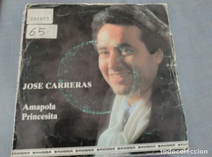 Discos de vinilo: JOSE CARRERAS LOTE 3 SINGLES - Foto 3