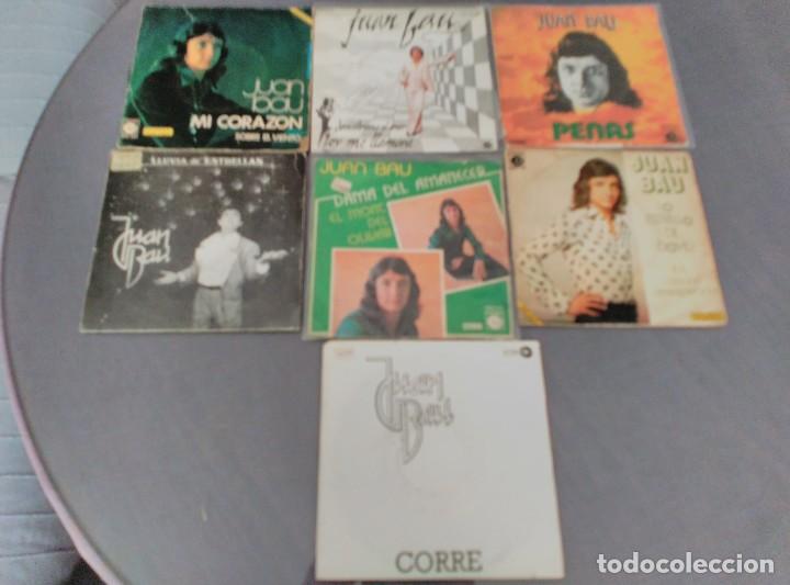 Discos de vinilo: JUAN BAU LOTE 7 SINGLES - Foto 1