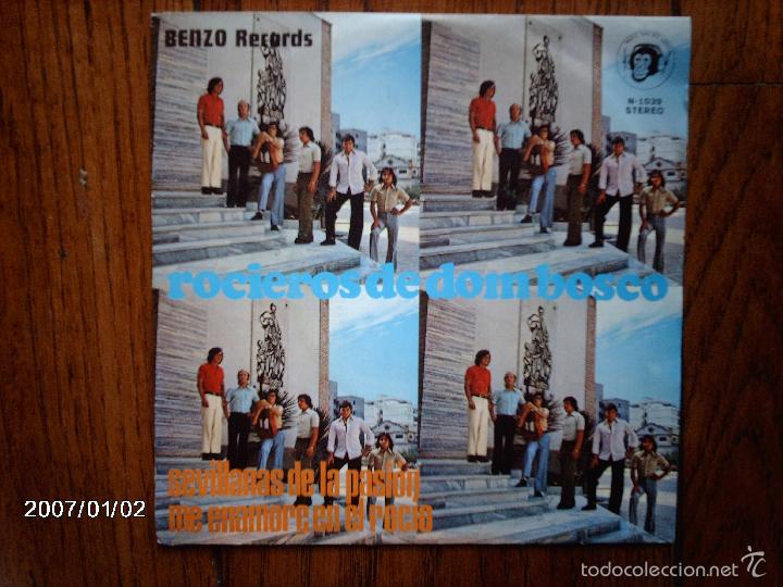 Disques de vinyle: rocieros de dom bosco - me enamore en el rocio + sevillanas de la pasi&oacute;n