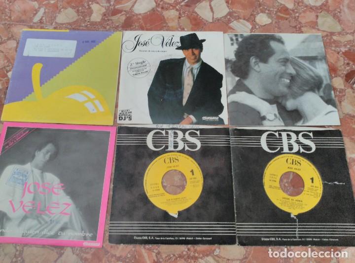 Discos de vinilo: JOSE VELEZ LOTE 6 SINGLES - Foto 1
