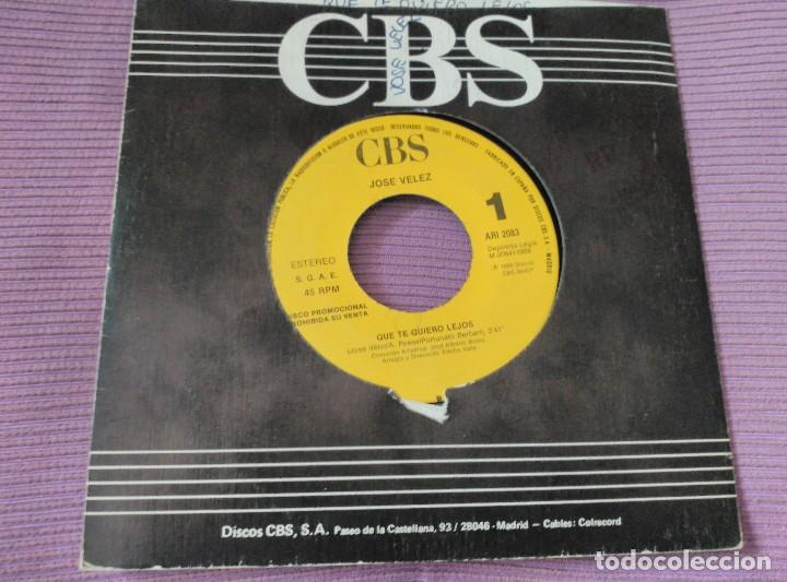 Discos de vinilo: JOSE VELEZ LOTE 6 SINGLES - Foto 3