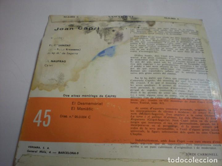 Discos de vinilo: CAPRI. EL CASAMENT. EL NAUFRAG - Foto 2