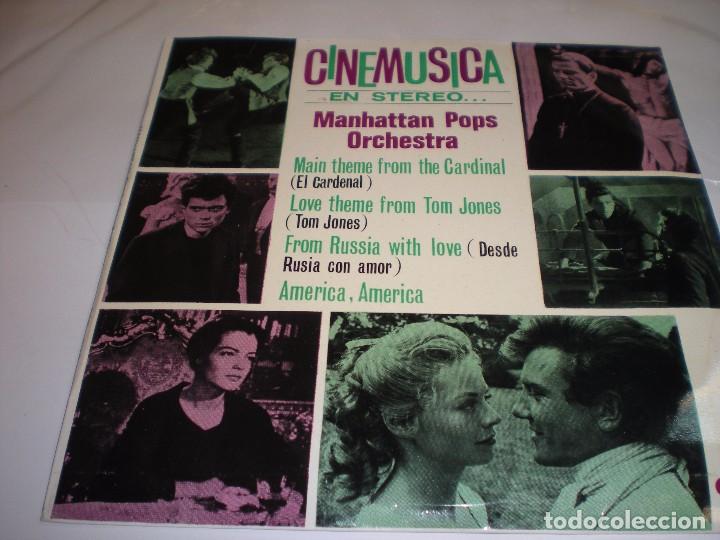 Discos de vinilo: CINEMUSICA. MANHATTAN POPS ORCHESTRA - Foto 1