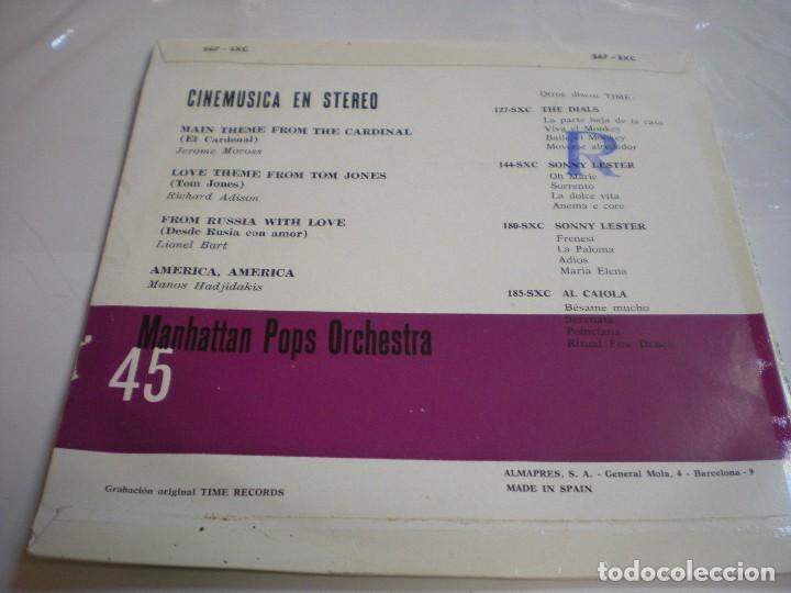 Discos de vinilo: CINEMUSICA. MANHATTAN POPS ORCHESTRA - Foto 2