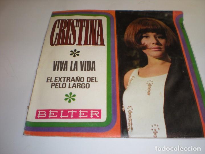Discos de vinilo: CRISTINA. VIVA LA VIDA. EL EXTRA&Ntilde;O DE PELO LARGO - Foto 1