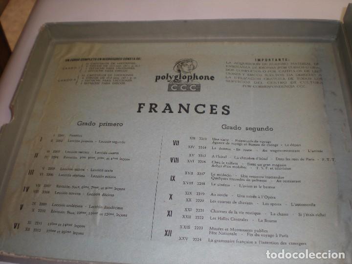 Discos de vinilo: CURSO FRANCES CCC POLIGLOPHONE GRADO I  6 DISCOS - Foto 2
