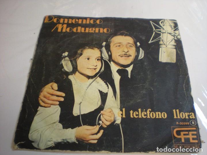 Discos de vinilo: DOMENICO MODUGNO. EL TELEFONO LLORA - Foto 1