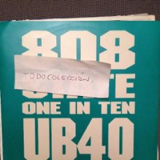 Discos de vinilo: UB40 - 808 STATE ONE IN TEN PROMO 1992. Lote 61829856