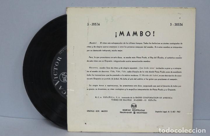Discos de vinilo: EP. MAMBO +3. PEREZ PRADO - Foto 2
