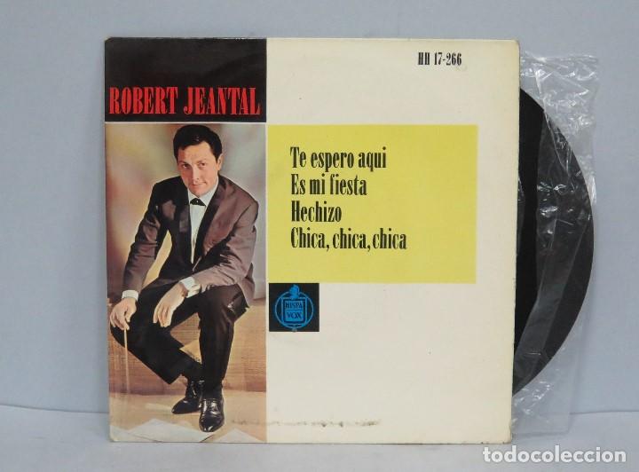 Discos de vinilo: EP. TE ESPERO AQUI +3. ROBERT CHEANTAL - Foto 1