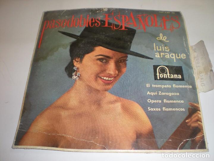 Discos de vinilo: PASODOBLES ESPA&Ntilde;OLES DE LUIS ARAQUE - Foto 1