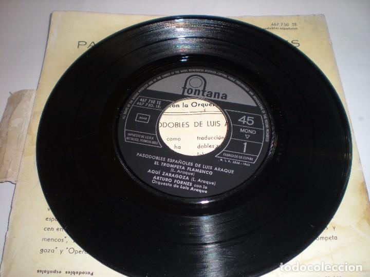 Discos de vinilo: PASODOBLES ESPA&Ntilde;OLES DE LUIS ARAQUE - Foto 3