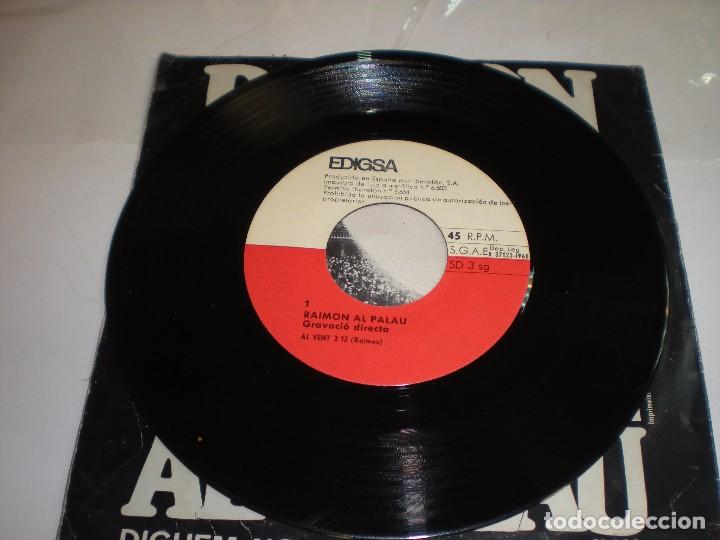 Discos de vinilo: RAIMON. AL PALAU : DIGUEM NO, AL VENT - Foto 3