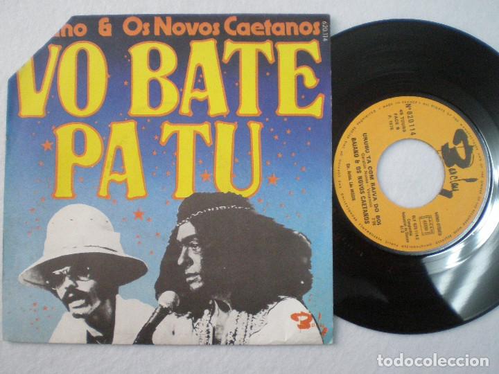 Disques de vinyle: BAIANO & OS NOVOS CAETANOS - Urubu Ta...+1 - SINGLE FRANCES BARCLAY 1975 // MPB