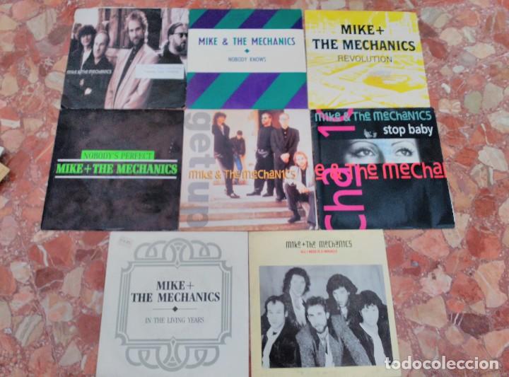 Discos de vinilo: MIKE + THE MECHANICS LOTE 8 SINGLES - Foto 1