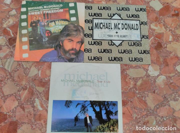 Discos de vinilo: MICHAEL Mc DONALD LOTE 3 SINGLES - Foto 1