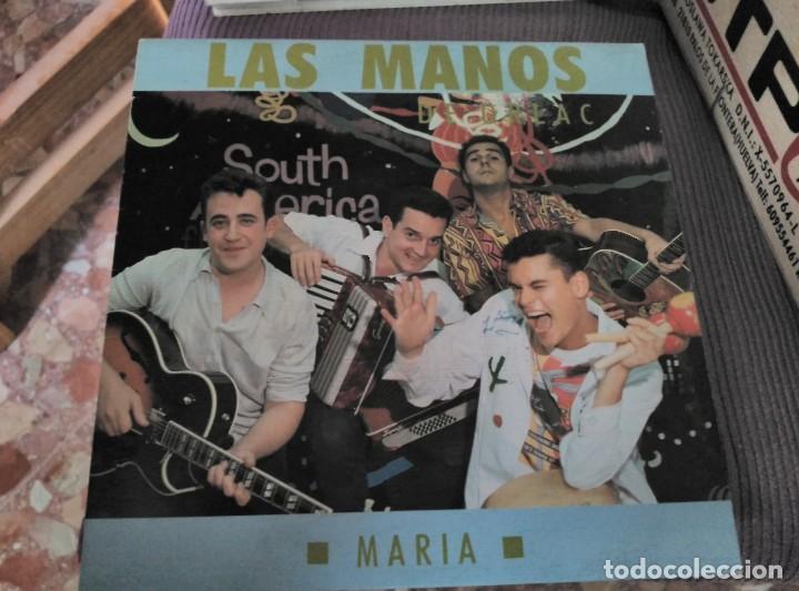 Discos de vinilo: LAS MANOS LOTE 2 SINGLES - Foto 3