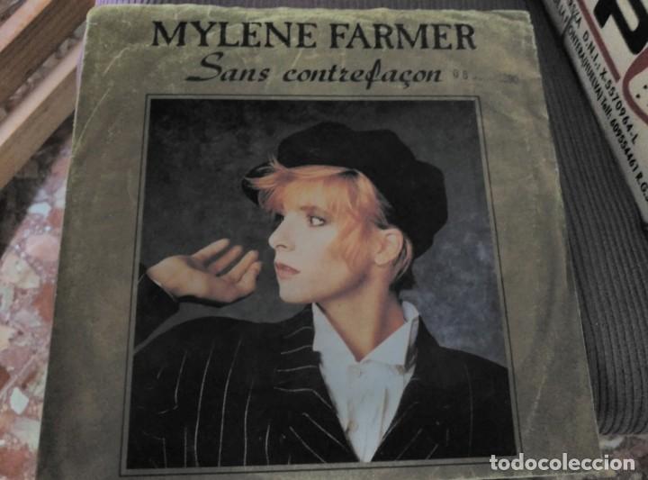 Discos de vinilo: MYLENE FARMER - SANS CONTREFACON / LA RONDE TRISTE - Foto 1