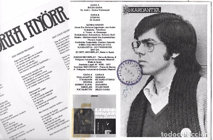 Discos de vinilo: GORKA KNORR: BILDU GARA / GEBARA - Foto 2