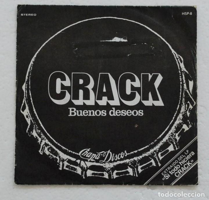 Disques de vinyle: CRACK (BUENOS DESEOS) SINGLE ESPA&Ntilde;A 1979 PROMO CHAPA DISCOS HSP-8