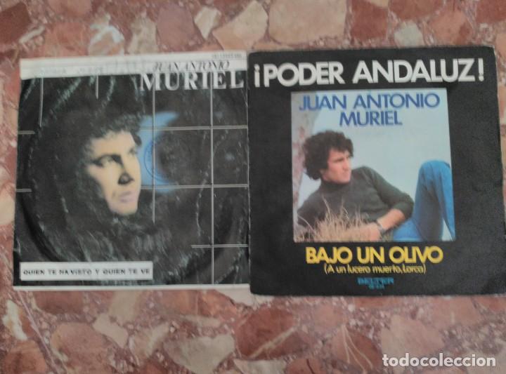 Discos de vinilo: JUAN ANTONIO MURIEL LOTE 2 SINGLES - Foto 1