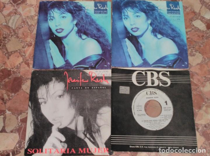 Discos de vinilo: JENNIFER RUSH LOTE 4 SINGLES - Foto 1