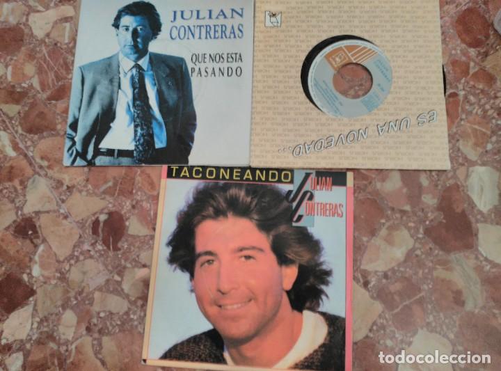 Discos de vinilo: JULIAN CONTRERAS LOTE 3 SINGLES - Foto 1