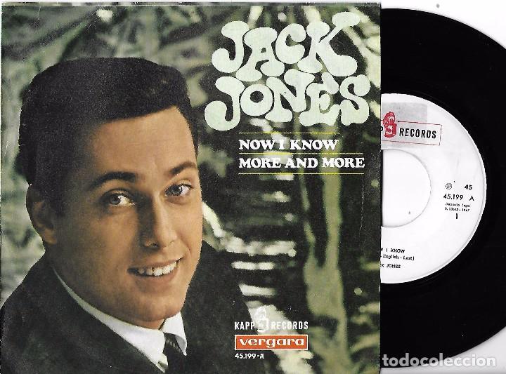 Discos de vinilo: JACK JONES: NOW I KNOW / MORE AND MORE - Foto 1