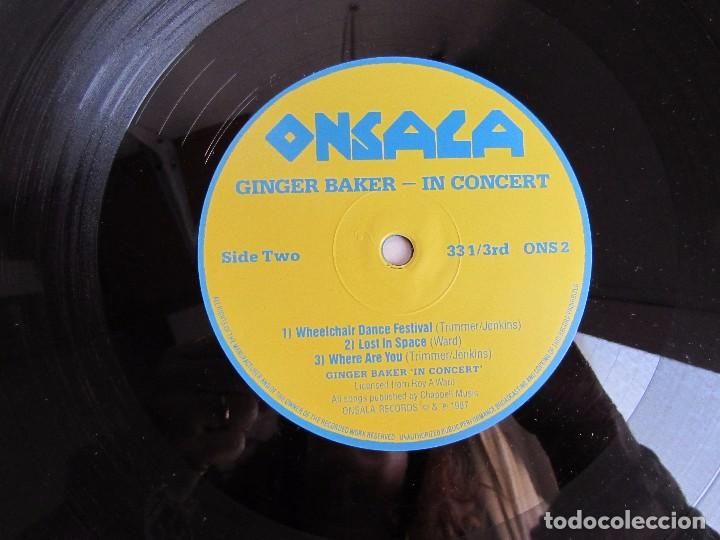 Discos de vinilo: GINGER BAKER - IN CONCERT - 1987- ONSALA - Foto 2