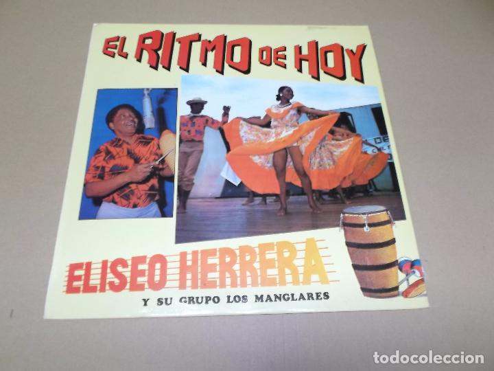 Discos de vinilo: ELISEO HERRERA Y SU GRUPO LOS MANGLARES (LP) EL RITMO DE HOY A&Ntilde;O 1988