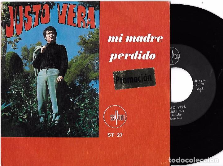 Discos de vinilo: JUSTO VERA: MI MADRE / PERDIDO - Foto 1