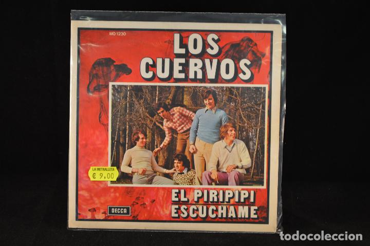 Discos de vinilo: LOS CUERVOS - EL PIRIPIPI / ESCUCHAME - SINGLE - Foto 1