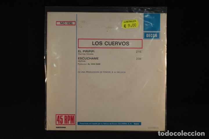 Discos de vinilo: LOS CUERVOS - EL PIRIPIPI / ESCUCHAME - SINGLE - Foto 2