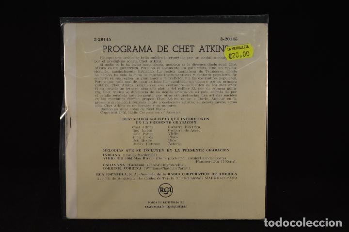 Discos de vinilo: CHET ATKINS - PROGRAMA D CHET ATKINS - INDIANA +3 - EP - Foto 2
