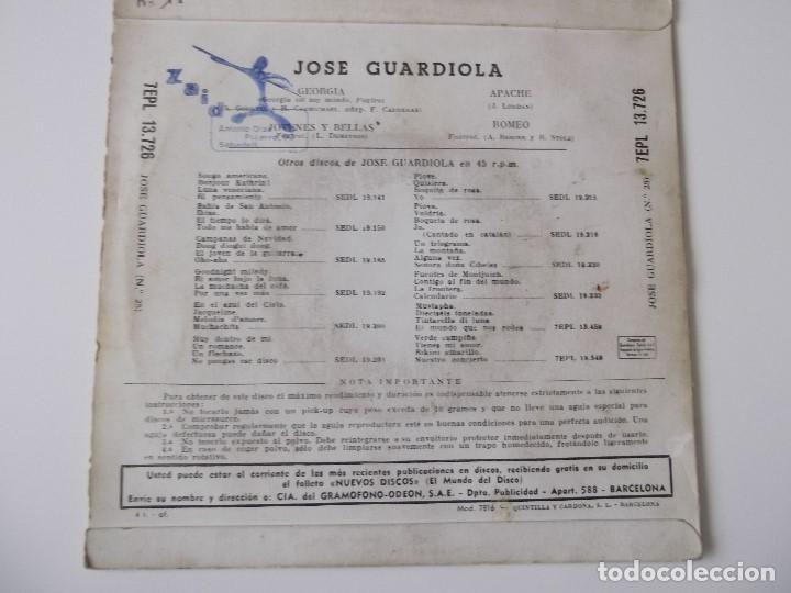 Discos de vinilo: JOSE GUARDIOLA - Georgia on my mind - Foto 2