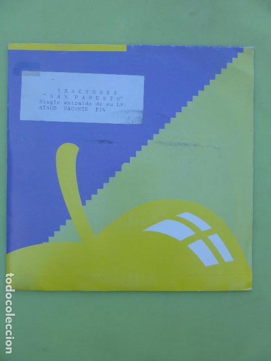 Disques de vinyle: Ataud Vacante / Tractores -San Papusio-Single Manzana + hoja de prensa - Familia real punk - nuevo