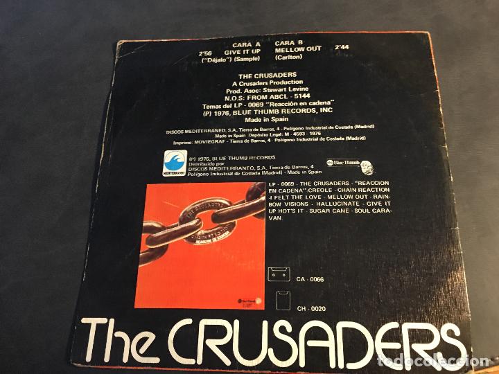 Discos de vinilo: CRUSADERS (GIVE IT UP) SINGLE ESPA&Ntilde;A 1976 (EPI2) - Foto 3