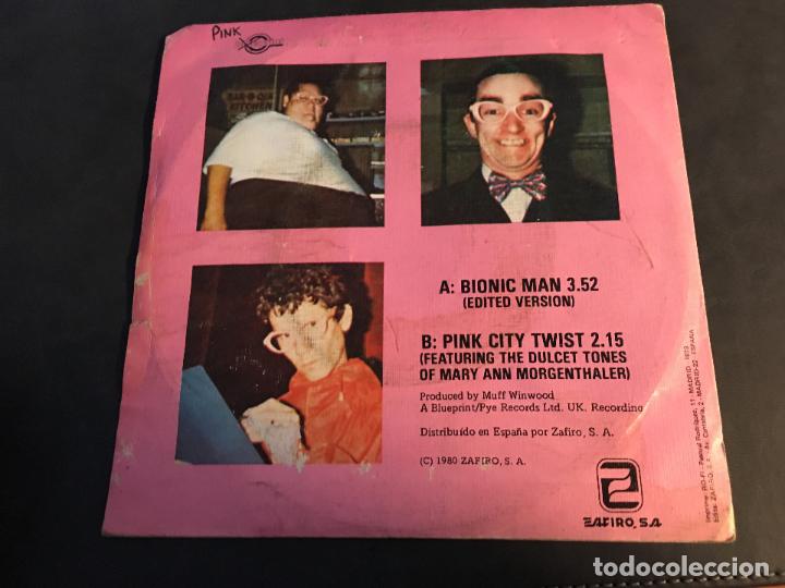 Discos de vinilo: FABULOUS POODLES (BIONIC MAN) SINGLE ESPA&Ntilde;A 1980 (EPI2) - Foto 3