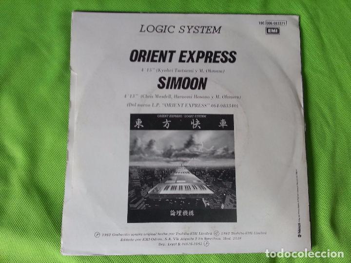 Discos de vinilo: DISCO SINGLE VINILO - LOGIC SYSTEM - ORIENT EXPRESS - EMI - 1982 - Foto 3